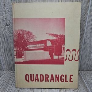 Vintage 1961 Quadrangle McPherson College Yearbook Kansas Hardcover Photos Histo